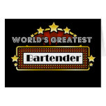 World's Greatest Bartender Greeting Cards