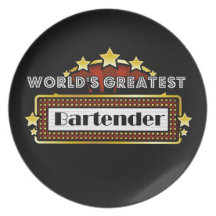 World's Greatest Bartender Party Plate