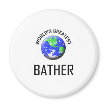 World's Greatest Bather Fridge Magnet
