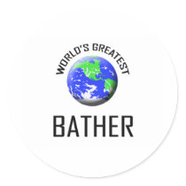 World's Greatest Bather stickers by jobshirt World's Greatest Bather stickers
