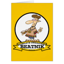 WORLDS GREATEST BEATNIK MEN CARTOON CARD