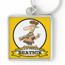 WORLDS GREATEST BEATNIK MEN CARTOON KEYCHAINS