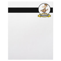 WORLDS GREATEST BEATNIK MEN CARTOON CUSTOM LETTERHEAD