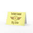 World's Greatest Big Sister cards by DesignsOutOfMind World's Greatest Big Sister cards