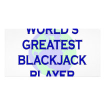 World's Greatest Blackjack Player photo cards by bartstshirts World's Greatest Blackjack Player photo cards