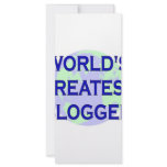 World's Greatest Blogger Personalized Rack Card