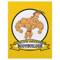 WORLDS GREATEST BODYBUILDER MEN CARTOON FLYER