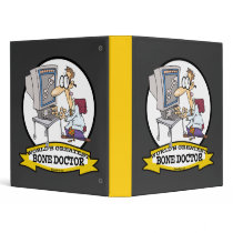 WORLDS GREATEST BONE DOCTOR MEN CARTOON VINYL BINDERS