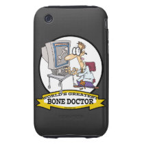 WORLDS GREATEST BONE DOCTOR MEN CARTOON IPHONE 3 TOUGH CASES