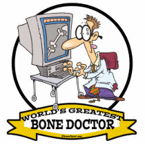 WORLDS GREATEST BONE DOCTOR MEN CARTOON PHOTO CUT OUT