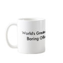 World's Greatest Boring Office Employee Man mugs by culticonic World's Greatest Boring Office Employee Man mugs