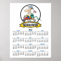 WORLDS GREATEST BORROWER MEN CARTOON POSTERS