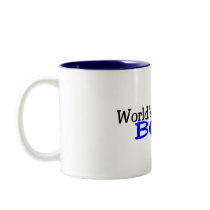 Worlds Greatest Boss Black Blue Coffee Mugs