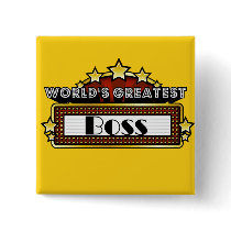 World's Greatest Boss buttons by greatestjobsgifts World's Greatest Boss buttons