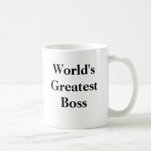 World's Greatest Boss Coffee Mugs