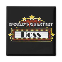 World's Greatest Boss Refrigerator Magnets