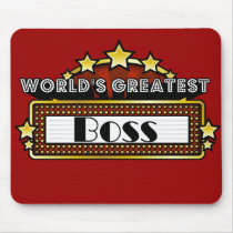 World's Greatest Boss mousepads by greatestjobsgifts World's Greatest Boss mousepads