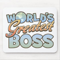 World's Greatest Boss Mousepad by cubiclewars World's Greatest Boss Mousepad