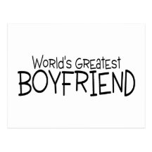 Worlds Greatest Boyfriend Post Card