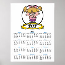 WORLDS GREATEST BRAT CARTOON POSTER