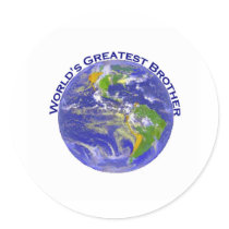 World's Greatest Brother Stickers