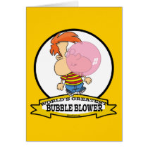 WORLDS GREATEST BUBBLE BLOWER KIDS CARTOON GREETING CARDS