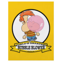 WORLDS GREATEST BUBBLE BLOWER KIDS CARTOON FLYER DESIGN
