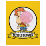 WORLDS GREATEST BUBBLE BLOWER KIDS CARTOON FLYER DESIGN