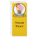 WORLDS GREATEST BUBBLE BLOWER KIDS CARTOON RACK CARD DESIGN