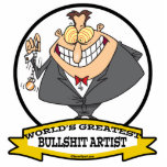 WORLDS GREATEST BULLSHIT ARTIST MEN CARTOON PHOTO CUTOUT