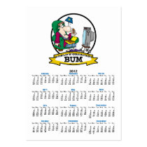 WORLDS GREATEST BUM MEN CARTOON BUSINESS CARD TEMPLATES