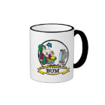 WORLDS GREATEST BUM MEN CARTOON MUGS