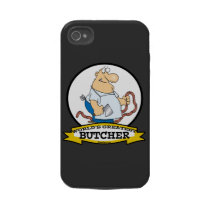 WORLDS GREATEST BUTCHER MEN CARTOON TOUGH IPHONE 4 CASE