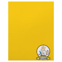 WORLDS GREATEST BUTCHER MEN CARTOON CUSTOMIZED LETTERHEAD