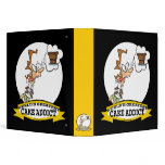 WORLDS GREATEST CAKE ADDICT FEMALE CARTOON binders