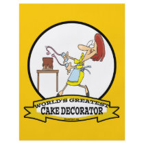 WORLDS GREATEST CAKE DECORATOR WOMEN CARTOON FLYER DESIGN