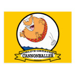 WORLDS GREATEST CANNONBALLER MEN CARTOON POSTCARDS