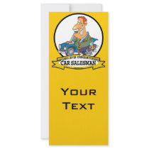 WORLDS GREATEST CAR SALESMAN II CARTOON RACK CARDS