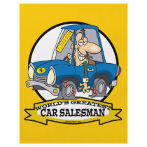 WORLDS GREATEST CAR SALESMAN MEN CARTOON FLYER DESIGN