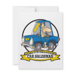 WORLDS GREATEST CAR SALESMAN MEN CARTOON ANNOUNCEMENT