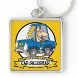 WORLDS GREATEST CAR SALESMAN MEN CARTOON keychains