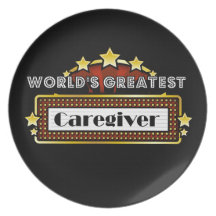 World's Greatest Caregiver Party Plate