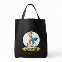 WORLDS GREATEST CARPENTER II MEN CARTOON TOTE BAG