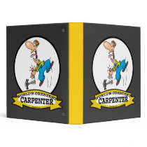 WORLDS GREATEST CARPENTER II MEN CARTOON BINDERS