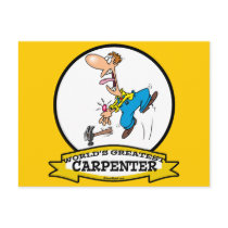 WORLDS GREATEST CARPENTER II MEN CARTOON POST CARD