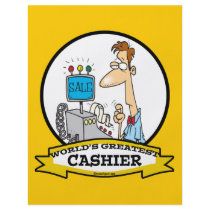 WORLDS GREATEST CASHIER MEN CARTOON FLYERS