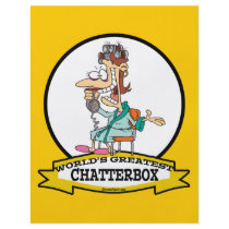 WORLDS GREATEST CHATTERBOX WOMEN CARTOON FULL COLOR FLYER