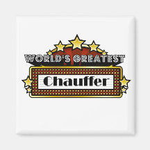 World's Greatest Chauffer Fridge Magnet