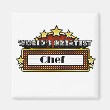 World's Greatest Chef Fridge Magnet