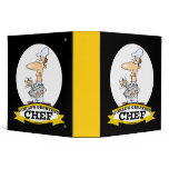 WORLDS GREATEST CHEF MEN CARTOON binders